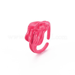 スプレー塗装真鍮ペグベイルカフフィンガーリングセッティング  片穴ビード用  オープンリング  カドミウムフリー＆ニッケルフリー＆鉛フリー  ミックスカラー  usサイズ6 3/4(17mm)  ピン：0.6mm（片穴ビード用）&nbsp;KK-S362-002-NR