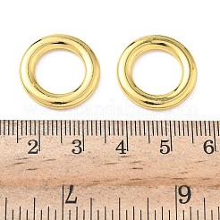 真鍮製フレームコネクター  丸いリング  長持ちメッキ  カドミウムフリー＆鉛フリー  ラックめっき  18KGP本金メッキ  19x3mm  内径：12mm&nbsp;KK-P342-16C-G