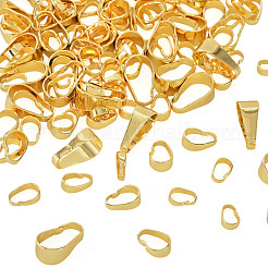 120個、4種類のスタイルの真鍮製スナップオンベイル  ゴールドカラー  7~13x4~8x2~5mm  穴：6~12x4~7mm  30個/スタイル&nbsp;KK-TA0009-24G