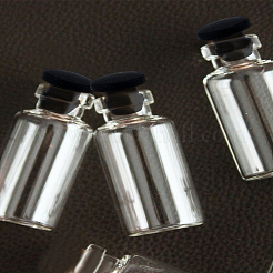 シリコンボトルシールプラグ30個  再利用可能な交換用ボトルストッパー  ブラック  9x8mm  ピン：5mm&nbsp;AJEW-LP0012-04