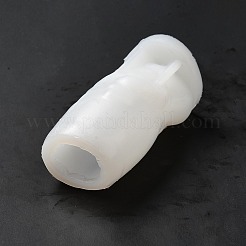 3dクリスマスサンタクロースDIYキャンドルシリコンモールド  香りのよいキャンドル作りに  ホワイト  5x5.3x10.6cm  内径：10x4.6x3.9のCM&nbsp;LS-CAND-B002-07