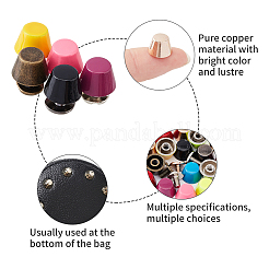 合金キャビネットと引き出しノブ  アクセサリー箱のノブ  ミックスカラー  9.5x6.5mm  12色  2個/カラー  24pc&nbsp;PALLOY-PH0013-58