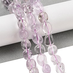 天然石アメジストビーズ連売り  ナゲット  タンブルストーン  7.5~14x7.5~10x3.5~8mm  穴：1mm  約40個/連  15.35''（39センチメートル）&nbsp;G-G160-B03-01