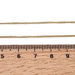 1.5mm ユニセックス 304ステンレススチール カーブチェーンネックレス  調節可能なスライダーネックレス  ゴールドカラー  20.00インチ（50.8cm）&nbsp;NJEW-P356-15G