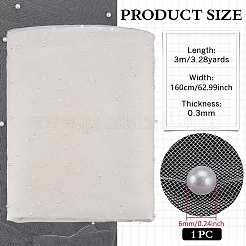 ポリエステル生地  ABSの模造パールと  結婚式の天井の装飾  ビスク  1600x0.2mm  約3m / pc&nbsp;DIY-WH0683-57B