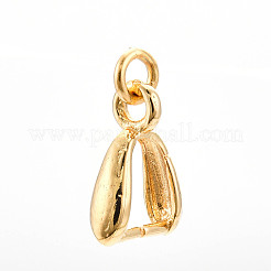 925スターリングシルバーアイスピック・ピン・ベイル  18KGP本金メッキ  8.5x6x2.1mm  穴：1mm&nbsp;STER-T008-149G
