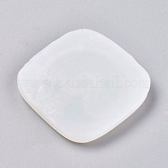 ペンダントシリコンモールド  レジン型  UVレジン用  エポキシ樹脂ジュエリー作り  鹿/角  ホワイト  58x58x5mm  穴：3.5mm&nbsp;DIY-F037-E09