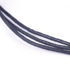 木綿糸ワックスコード  ブラック  1mm  約100ヤード/ロール（300フィート/ロール）&nbsp;YC-R003-1.0mm-332