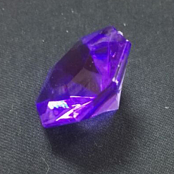 アクリルラインストーン尖底カボション  多面カット  ダイヤモンド  パープル  30.1x20mm&nbsp;LS-GACR-WH0001-01E