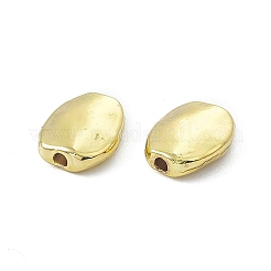 めっき合金ビーズラック  オーバル  ライトゴールド  11x8.5x3.5mm  穴：1.6mm&nbsp;PALLOY-I216-33LG