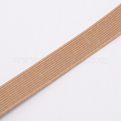 ポリエステル抵抗弾性コード  オーバーロックリボン  キャメル  15x1mm  30ヤード/ロール&nbsp;EW-WH0003-03C
