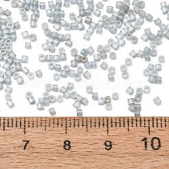 ガラスシードビーズ  模造キャットアイビーズ  コラム  アクア  1.6x1mm  穴：0.8mm  約900個/袋&nbsp;GL-CBA5413-02G