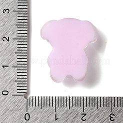 半透明樹脂デコデンカボション  パイナップルを持った漫画の犬  プラム  23x20x7mm&nbsp;RESI-M039-04C