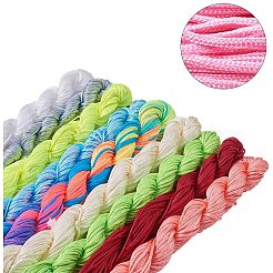 ナイロン糸  ミックスカラー  2mm  1bundle / color  19bundles / set&nbsp;NWIR-PH0001-15-2mm-WH