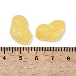 透明ガラスビーズ  フクロウ  焼き付け塗料  ミックスカラー  18x14.5x6.5mm  穴：1.2mm&nbsp;X-DGLA-E004-06A
