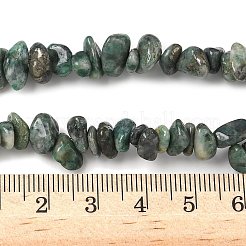 天然石翡翠ビーズ連売り  チップ  1.5~6x6~11.5x4~7.5mm  穴：0.7mm  約232~240個/連  30.71''~32.68''（78~83センチメートル）&nbsp;G-Z081-A02
