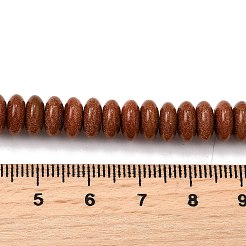 合成ゴールドストーン金砂石ビーズ連売り  フラットラウンド  ヒシビーズ  8x3.5mm  穴：1mm  約106個/連  15.43インチ（39.2cm）&nbsp;G-L621-A01-8x4mm