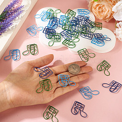 ペット用プラスチックペーパークリップ 90色 3個  音符  ミックスカラー  27.5x32.5x2.5mm  30個/カラー&nbsp;AJEW-TA0003-06