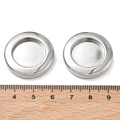 304ステンレススチールカボションセッティング  ラウンド  ステンレス鋼色  28x5.5mm&nbsp;SA-CBAE5AC-07P
