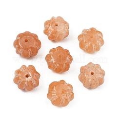 天然のレッドアベンチュリンの彫刻ビーズ  カボチャ  12x8mm  穴：1.4mm&nbsp;GG-CBA02C4-03A