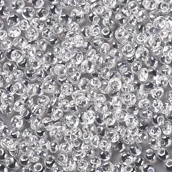 TOHO差し玉ビーズ  日本製シードビーズ  （101)つの透明な光沢  3.5x3x2.5mm  穴：0.8mm  約450 G /袋&nbsp;SEED-TM03-101