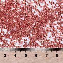 MIYUKIラウンドロカイユビーズ  日本製シードビーズ  （rr166)透明ルビー光沢  15/0  1.5mm  穴：0.7mm  約5555PCS /ボトル  10 G /ボトル&nbsp;SEED-JP0010-RR0166