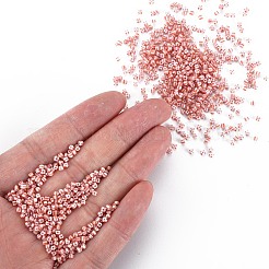 12/0 ガラスシードビーズ  不透明な色が染み込む  ピンク  2mm  穴：0.8mm&nbsp;SEED-S005-20