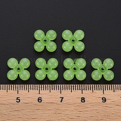 透明なアクリルビーズ  染め  [10]の形  薄緑  13x13x5mm  穴：1.5mm  約1510個/500g&nbsp;MACR-S373-02E-06