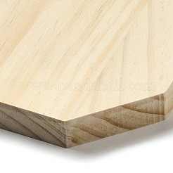 ブナ木製バングル & ブレスレット & 指輪 & ビーズ ディスプレイ ホルダー トレイ  八角形  10x10x1.5cm&nbsp;X1-AJEW-D068-01B