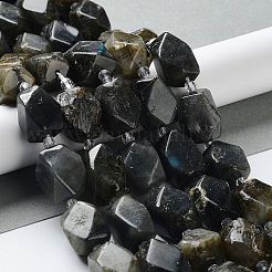 天然ラルビカイトビーズ連売り  シードビーズで  多面カット  菱形  17~21x13~16x12~15mm  穴：1.2~1.4mm  約18~19個/連  15.35~15.79インチ（39~40.1cm）&nbsp;G-C182-17-02