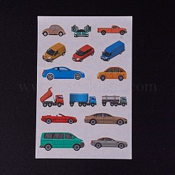 絵紙ステッカー  子供用  窓のステッカーの装飾  車  カラフル  12x8x0.01cm&nbsp;DIY-F025-F01