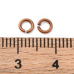 真鍮のこぎりで丸カンを切り開きます  カドミウムフリー＆鉛フリー  赤銅鉱  4x0.7mm  内径：2.5mm  約10920個/390g&nbsp;LS-KK-G514-01A-R