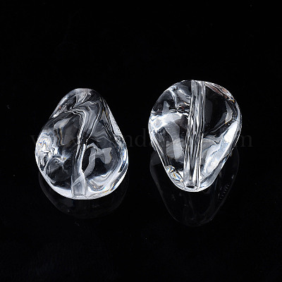 透明なアクリルビーズ  ティアドロップ  透明  16.5x13.5x10.5mm  穴：1.8mm&nbsp;LS-X-TACR-N009-35-1