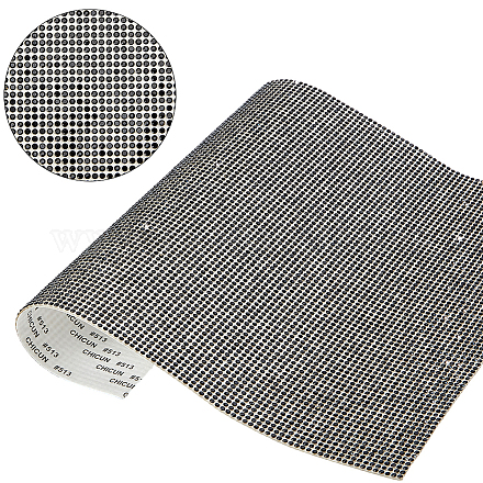 ラインストーンステッカー  長方形  ジェット  240x200x1.7mm&nbsp;DIY-WH20048-003I-1