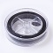 Flat Elastic Crystal String, Elastic Beading Thread, for Stretch Bracelet Making, Black, 1x0.5mm, about 87.48 yards(80m)/roll