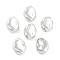 CCB Plastic Beads, Nugget, Platinum, 15x11x5.5mm, Hole: 1.4mm, about 820pcs/500g