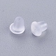 プラスチック製ピアスキャッチ  ピアスバックキャッチ  透明  5x4mm  穴：0.5mm&nbsp;KY-G006-04-F-2
