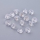 プラスチック製ピアスキャッチ  ピアスバックキャッチ  透明  5x7mm  穴：0.3mm&nbsp;KY-F010-01-1