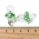 手作りランプワークペンダント  バンピー  キノコ  ミディアムシーグリーン  24.5~29.5x15~18.5mm  穴：2~5mm&nbsp;LAMP-M021-01S-3