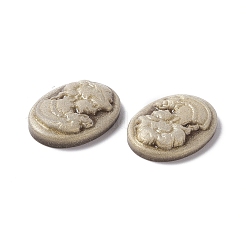 カメオ不透明樹脂カボション  女性との楕円形  ミックスカラー  17.5~18x13x3.5mm&nbsp;RESI-C016-01A