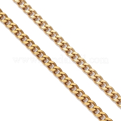 2.5mm 304ステンレススチールカーブチェーンブレスレットの作り方  CCBプラスチックラウンドチャーム付き  ゴールドカラー  6-3/4インチ（17.2cm）&nbsp;AJEW-JB01452