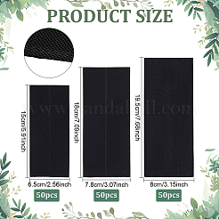150個 3スタイル 長方形 不織布 植物栽培バッグ  植物用品  ブラック  150~195x65~80x1mm  50個/スタイル&nbsp;FIND-BC0019-79