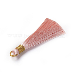 ポリエステルタッセルペンダント  ミックスカラー  80~83x7~8mm  穴：5~7mm&nbsp;FIND-I009-D01