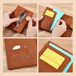 革財布  IDカードホルダー  長方形  シエナ  140x110x19mm&nbsp;AJEW-CL0005-56A