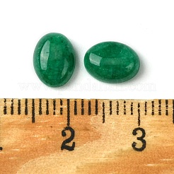 天然石ホワイトジェイドカボション  オーバル  染め  グリーン  8~8.5x6~6.5x2.5~3.5mm&nbsp;G-A094-01B-19