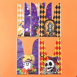 ウサギ型ハロウィンキャンディビニール袋 60種類 2個  印刷されたキャンディギフトバッグ  ミックスカラー  21.5~22.5x13.6x0.01cm  30個/スタイル&nbsp;ABAG-FS0001-06