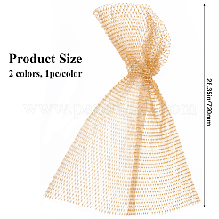 2個 2色 ポリエステル ラインストーン メッシュ ヘッドピース キャップ 女性用  ミックスカラー  720mm  1pc /カラー&nbsp;AJEW-CY0001-63