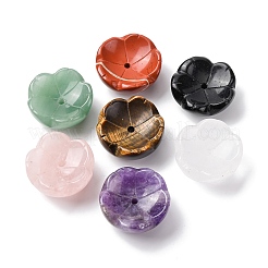天然石の香炉  花  31~32x31.5~32.5x15mm  穴：3mm&nbsp;G-G301-01