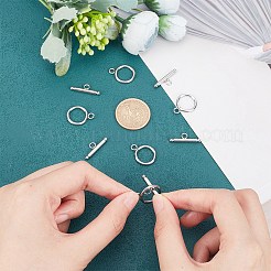 変色しにくい304ステンレススチールのトグル留め具  ステンレス鋼色  トグル：21x16mm  穴：3mm  バー：23x3mm  穴：3mm&nbsp;X-STAS-K148-01P