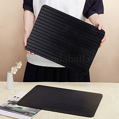 木製名刺ディスプレイホルダー  長方形  ブラック  390x280x9mm  スロット：3mm&nbsp;AJEW-WH0270-103